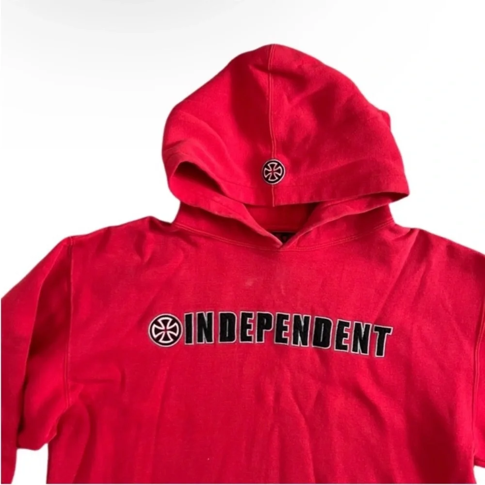VINTAGE Y2K Independent Truck Co Red Skate Hoodie Sweatshirt - Picture 3 of 10
